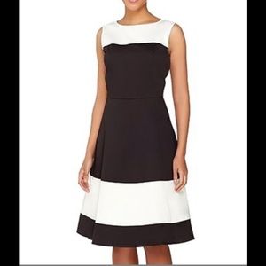 Brown and white dress size 10